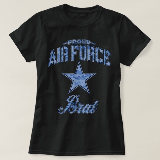 Air Force Brat Shirt for Women, Men, Girls & Boys  (Design Front)