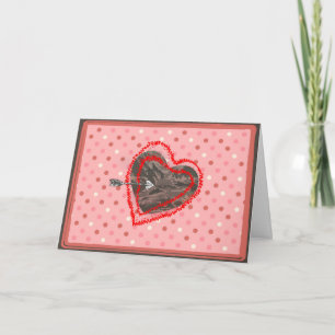 Air Force Camo Valentine Hearts Valentine's Day Holiday Card