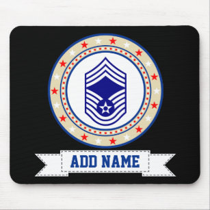 Air Force Chief Master Sergeant E-9 CMSgt Mouse Mat