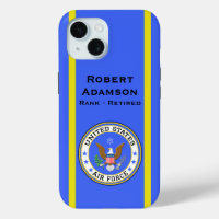 Air Force colors and emblem -- personalize 