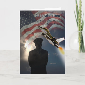Air Force Commissioning Congratulation Card