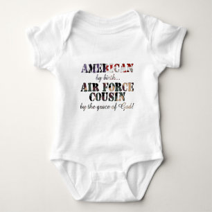 Air Force Cousin Grace of God Baby Bodysuit