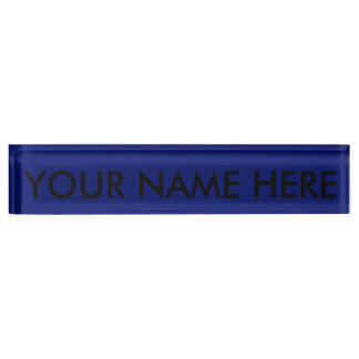AIR FORCE DARK BLUE (solid colour background) ~ Nameplate