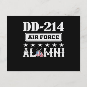 Air Force DD-214 Alumni Invitation Postcard