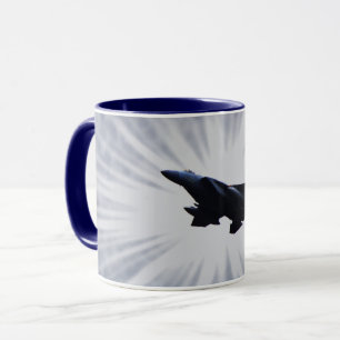 Air Force F 15 Fighter Jet Art Mug Cup