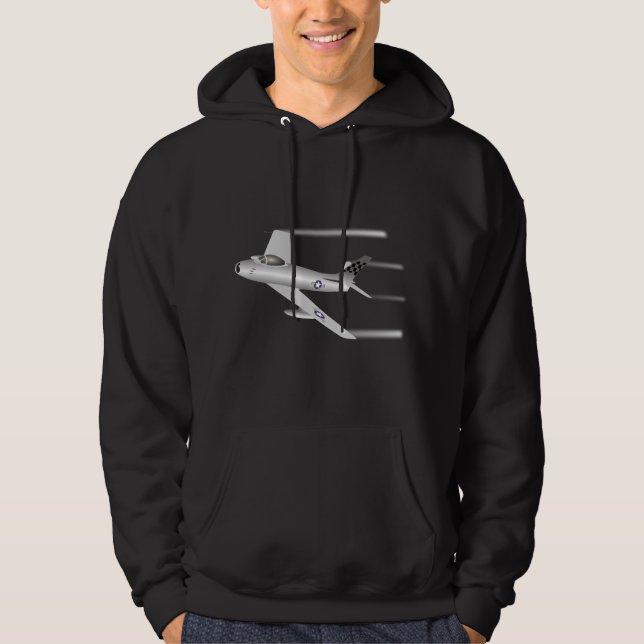 Air Force F-86 Sabre Jet Fighter Hoodie (Front)
