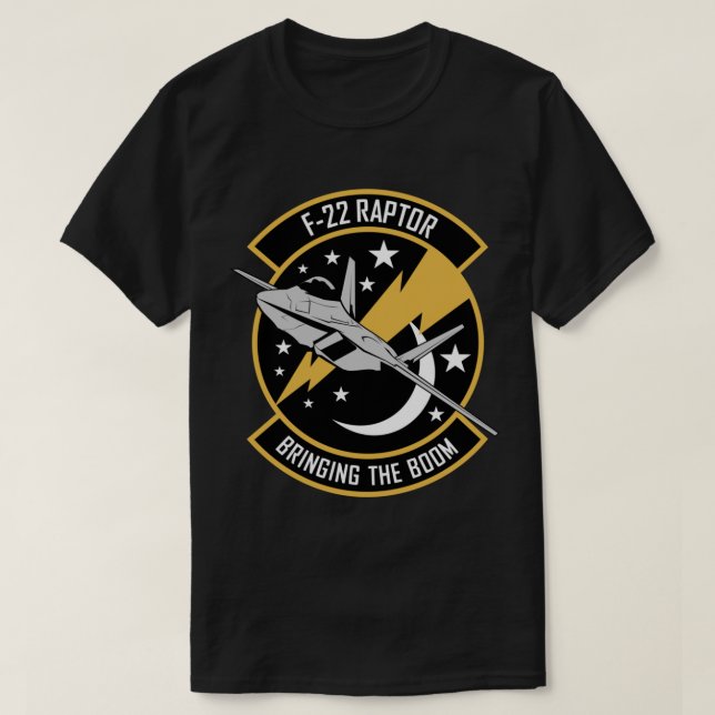 Air Force Fighter Jet Hoodie - F-22 Raptor T-Shirt (Design Front)