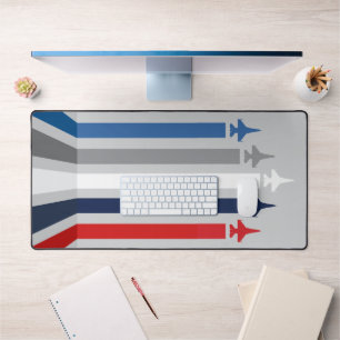 Air Force Fighter Jets Aeroplane Patriotic Militar Desk Mat