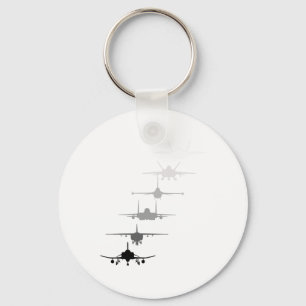 Air Force Fighter Jets F-4 F-111 F-15 F-16 F-22 F- Key Ring