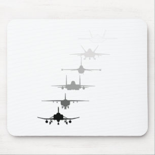 Air Force Fighter Jets F-4 F-111 F-15 F-16 F-22 F- Mouse Mat