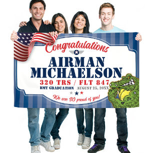 Air Force Graduation 320 TRS Gators Mascot 3x5' Banner