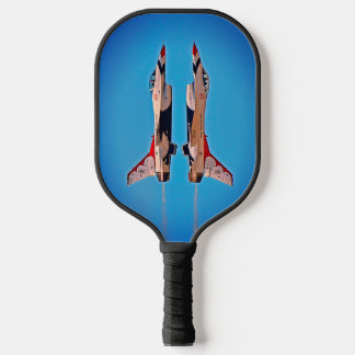 Air Force Jet Aeroplanes Inverted Thunderbirds F16 Pickleball Paddle