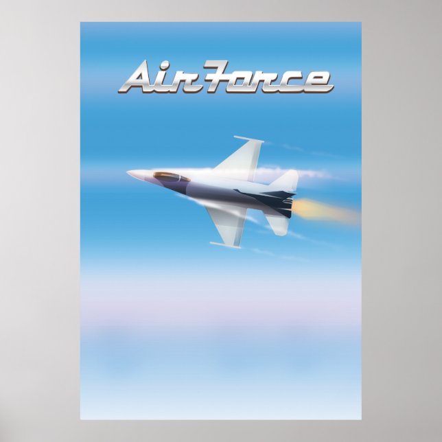Air Force Jet Poster (Front)