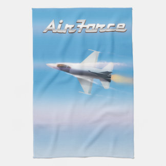 Air Force Jet Poster Tea Towel