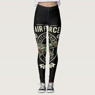 air force military pride aircraft leggings