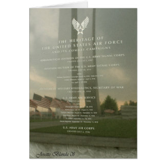 Air Force Monument Card