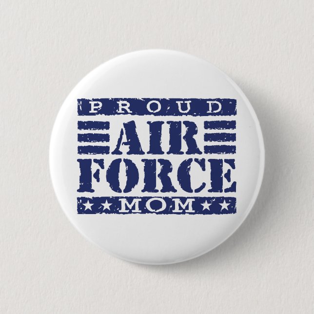 Air Force Mum 6 Cm Round Badge (Front)