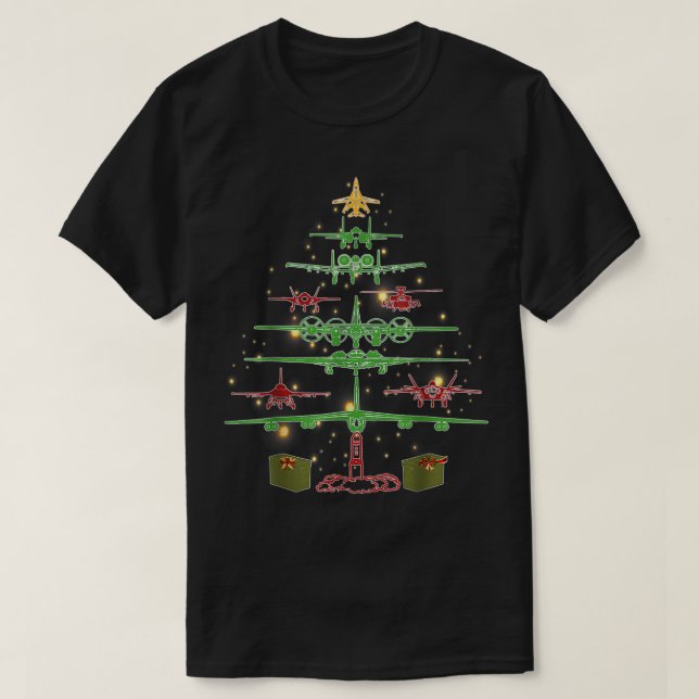 Air Force Mum Air Force Academy Christmas Tree US  T-Shirt (Design Front)