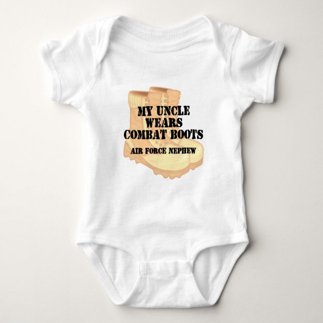 Air Force Nephew DCB Uncle Baby Bodysuit (Front)