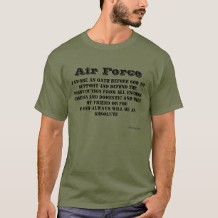 Air Force Oath GreenT-Shirt T-Shirt