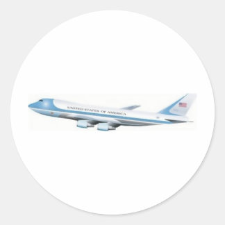 Air Force One Classic Round Sticker