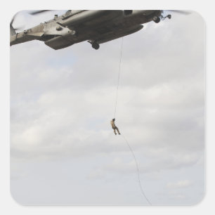 Air Force pararescuemen conduct a combat insert 2 Square Sticker