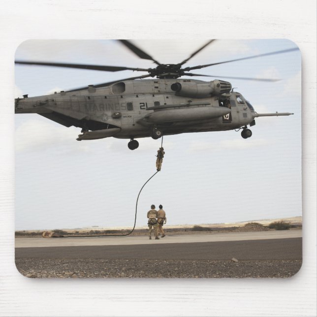 Air Force pararescuemen conduct a combat insert 3 Mouse Mat (Front)