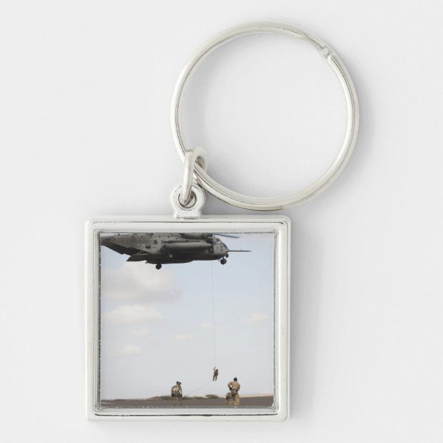 Air Force pararescuemen conduct a combat insert Key Ring (Front)