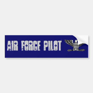 air force pilot Colonel Bumper Sticker