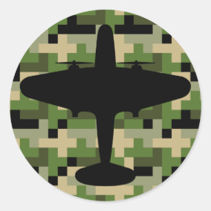 Air Force Plane Camouflage Sticker