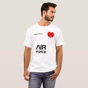 Air Force Red Heart funny personal T-Shirt