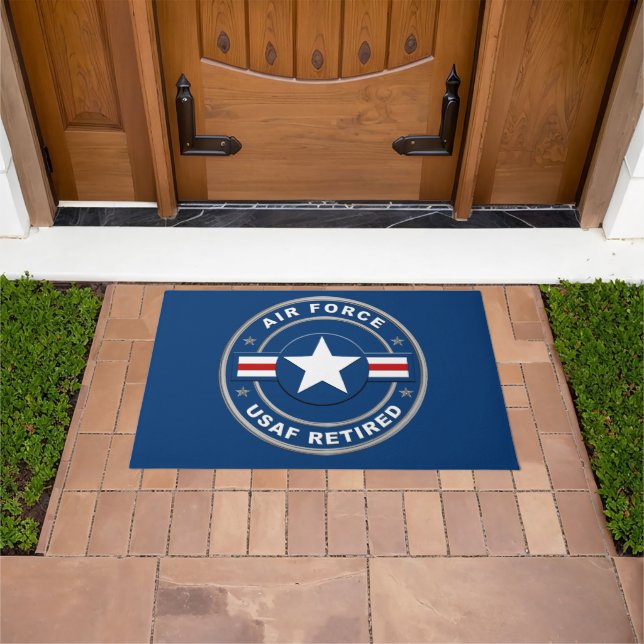Air Force Retired Veteran Doormat (Outdoor)