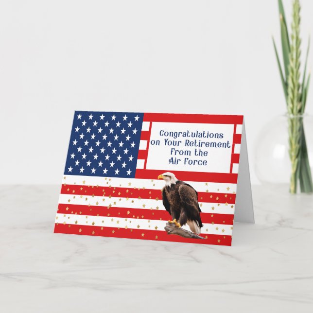 Air Force Retirement Congratulations Card  (Front)