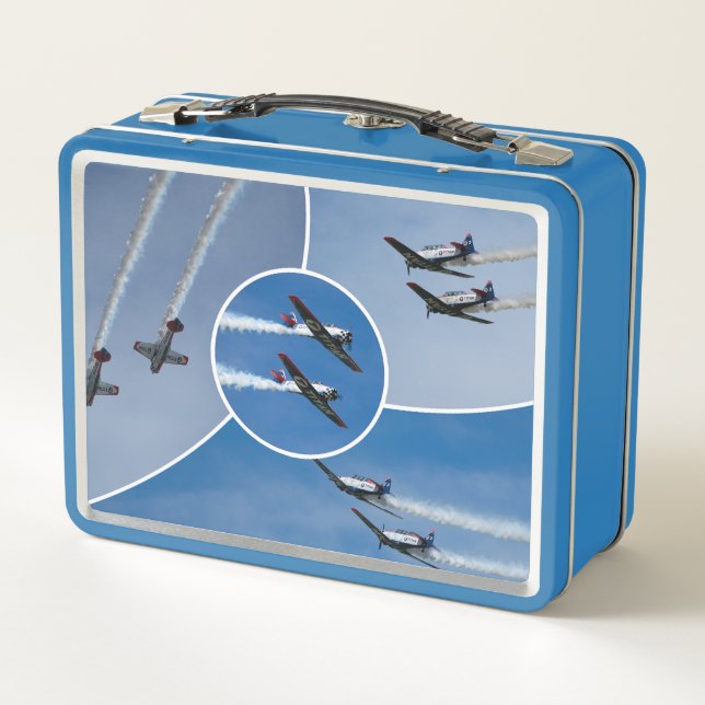 Air Force Thunderbirds and TITAN Aerobatic Team Metal Lunch Box (Back)