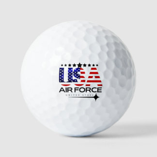 Air Force US Veterans American Flag 4th Of July P Golf Balls