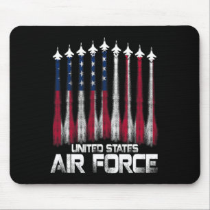 Air Force Us Veterans American Flag 4th Of July Pa Mouse Mat