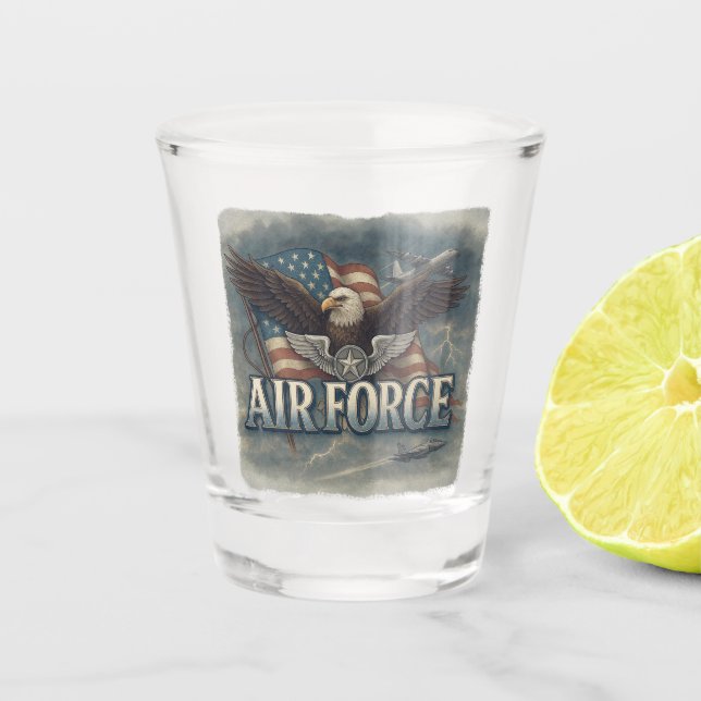 Air Force (USAF) Shot Glass (Front)