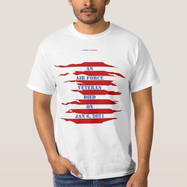 AIR FORCE VETERAN JAN 6, 2021 T-Shirt (Front)
