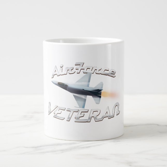 Air Force Veteran Large Coffee Mug (Front)