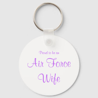Air Force Wife keychain (lavender)