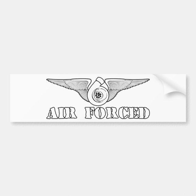 Air Forced Bumper Sticker (Front)