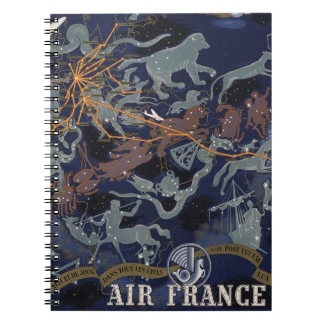 Air France : De nuit et de jour dans tous les ciel Notebook (Front)