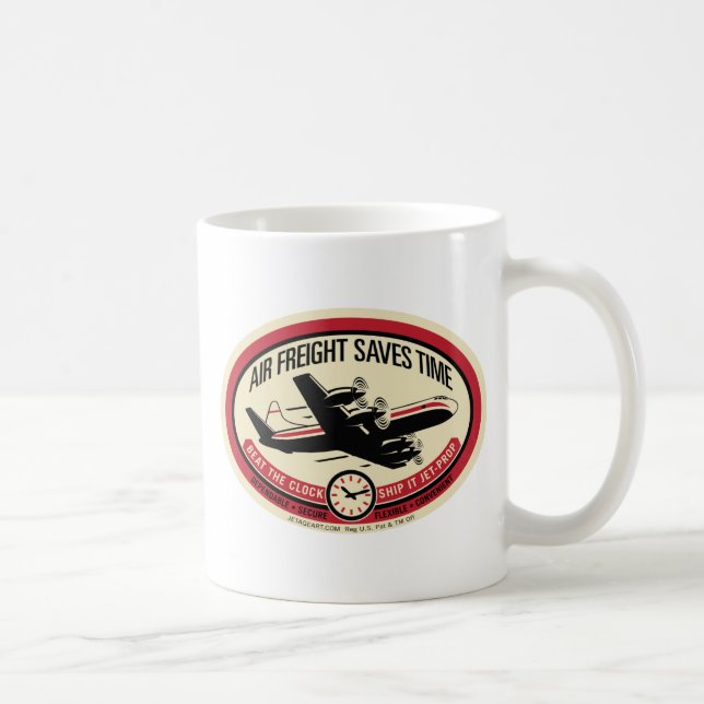 Air Freight Saves Time Coffee Mug (Right)