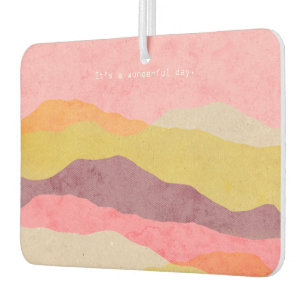 Air Freshener Abstract Layered Paper Landscape in