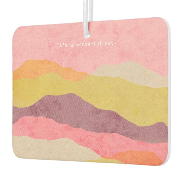 Air Freshener Abstract Layered Paper Landscape in  (Left)