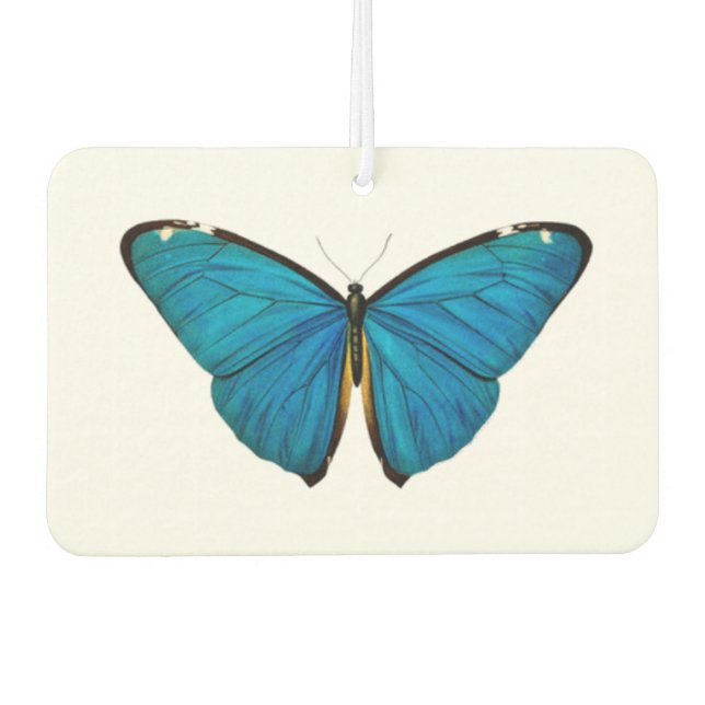 AIR FRESHENER : BLUE BUTTERFLY : HEART SHAPED (Front)