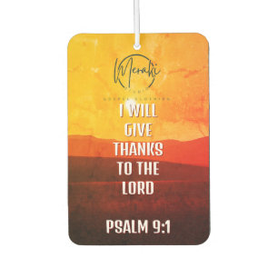 Air Freshener gratitude to the Lord.