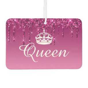 Air Freshener - Queen Crown Drip Glitter Magenta