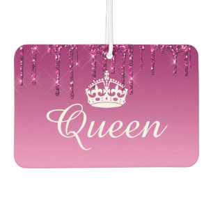 Air Freshener - Queen Crown Drip Glitter Magenta