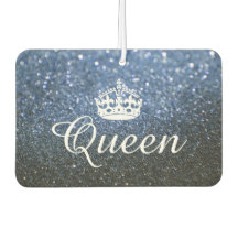 Air Freshener - Queen Crown Glitter Blue